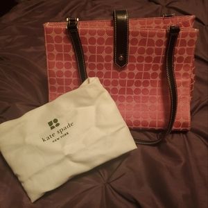 Vintage Kate Spade Classic Dot Noel Pink Handbag Purse